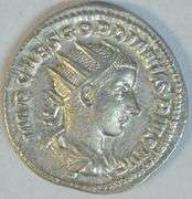 Mint State Gordian III Roman Silver Antoninianus, 238-244 AD