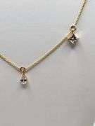 2.26 ctw F, VVS1 lab grown diamond with 18" 14k gold pendent