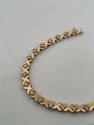 CERTIFIED BRAND NEW 14K YELLOW GOLD DIAMOND BRACELET