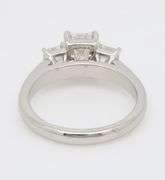 Platinum Martin Flyer Three Stone 2.21CTW Diamond Ring