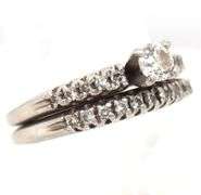 Estate 2 Piece Platinum & Diamond Ring Set