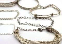 Group lot of 7 bracelet in 925 sterling silver