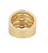 2.00ctw Marquise and Round Diamond Five Row Ring in 14K