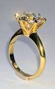Ladies Sparkling 5 Ct White Simulated Lab Diamond  Ring