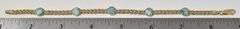Simply Beautiful 14K Yellow Gold Laminar Gemstone Bracelet