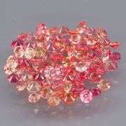 Full fire! 3.91ct top orange Sapphire set