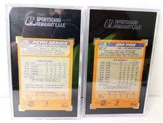 2 Graded Topps 1988-89 Hockey Cards, Skriko & Fox -
