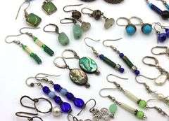 Group lot of Vintage 925 sterling silver earrings