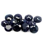 Beautifully colored 8.85ct midnight blue Sapphire set