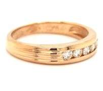 14kt Yellow gold 0.35ctw channel set diamond band