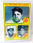 1973 Topps All-Time Home Run Leaders Baseball Card, #1