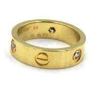 Gold stainless steel love band