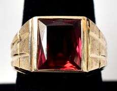 Charming 10K Yellow Gold Synthetic