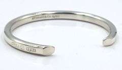 Tiffany & Co 1837 marker Narrow cuff bangle