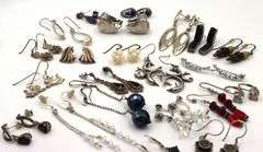 Group lot of Vintage 925 sterling silver earrings
