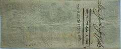 Nov 27 1862 $100  Series Confederate States Watermarked Note
