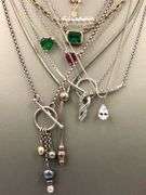 group lot of 12 necklace in 925 sterling silver