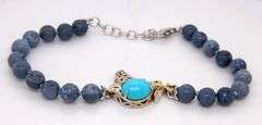 Michael valitutti 925 Sterling Silver Turquoise Bead Bracelet