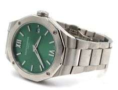 Baume & Mercier Riveria quartz green dial watch