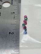 Mixed 1.18ct set of 3mm Sapphire, Rubies, and Emeralds,