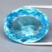 Huge! 14.11ct top Swiss blue Topaz!