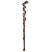 Hand-Carved Bahu Wood Walking Cane