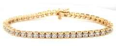 14kt Yellow gold 1.90ctw diamond tennis bracelet