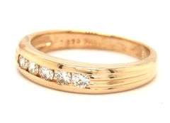 14kt Yellow gold 0.35ctw channel set diamond band