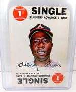 1968 Hank Aaron Game Insert Baseball Card