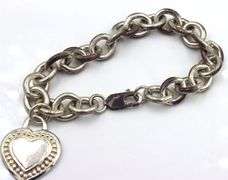 Judith Ripka Link Bracelet With Heart Charm