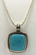 Italian 925 Sterling Silver Turqoise Necklace