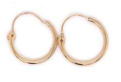 14kt Yellow gold Thin gold hoops