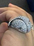18K White Gold Diamond Cluster Ring