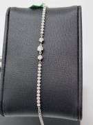 18K White Gold Adjustable Diamond Bracelet