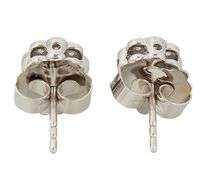 Graff 0.65ctw Diamond Halo Cluster Stud Earrings in 18K W/Box