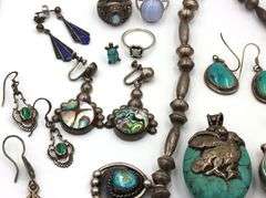 Vintage 925 sterling silver group lot of mixed jewelry