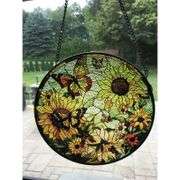 Sunflower Stained Glass Suncatcher
