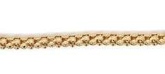 Attractive 14K YG Popcorn Link Bracelet