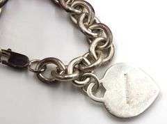 Judith Ripka Link Bracelet With Heart Charm