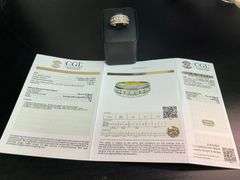 CERTIFIED 14K YELLOW GOLD DIAMOND BAND