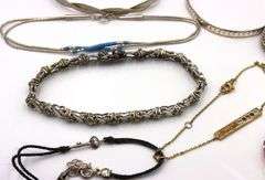 Group lot of 11 vintage 925 sterling silver bracelets