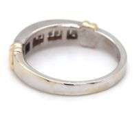 14kt White gold 0.35ctw baguette channel set band