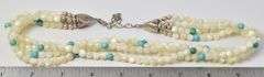 Sterling Silver Mulit-Gemstone Beaded Necklace by Desert Rose Trading Post
