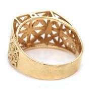 Attractive 18K YG Italian Made Contemporary Ring