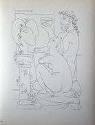 PABLO PICASSO, SCULPTOR WITH FISHBOWL