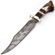 Handmade Stag Antler Hunting Knife