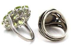 Group lot of 4 Vintage 925 sterling silver rings