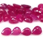 Lovely 10.36ct 25 piece pear cut Ruby set -Heated only!!!