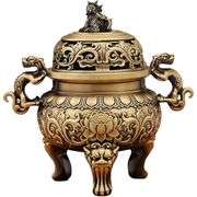 Solid Brass Dragon Incense Burner