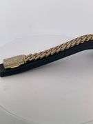 CERTIFIED 10K YELLOW GOLD MIAMI CUBAN DIAMOND LINK BRACELET
